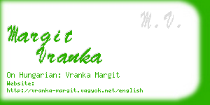 margit vranka business card